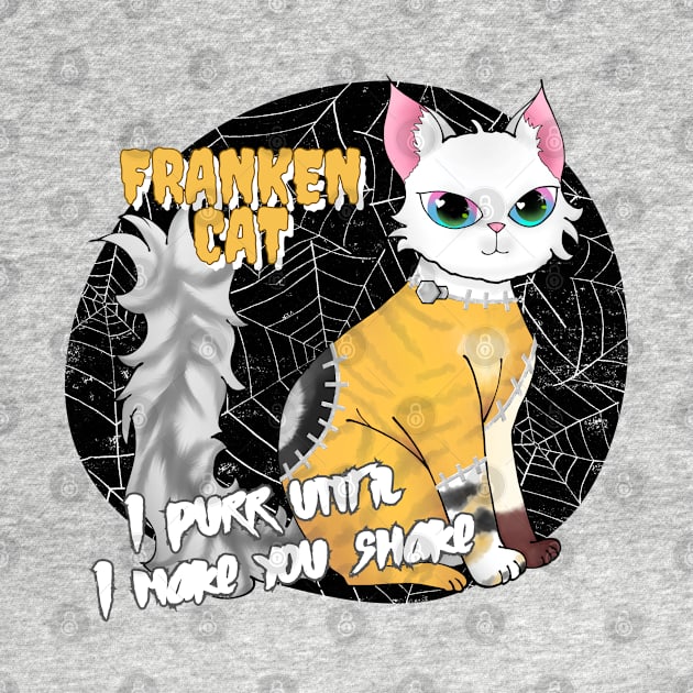 Frankencat, the purrfect Halloween pet by AranisuDrawings